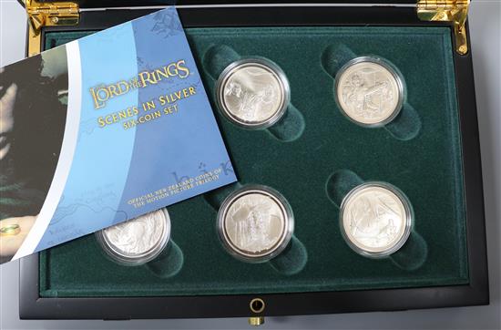 Royal Mint silver proof coins sets -
